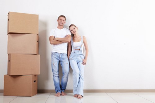 Office removals team planning a local business move in St Johns Wood