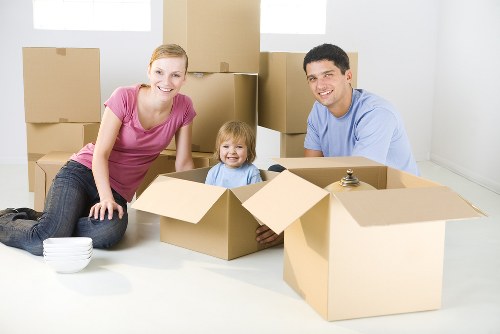 Moving team preparing equipment for a safe house move in St Johns Wood