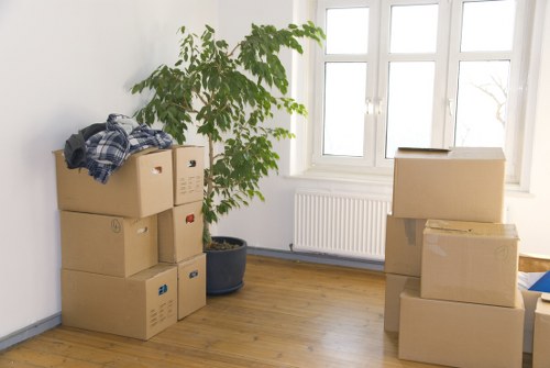 Packing and loading furniture into a van in St Johns Wood