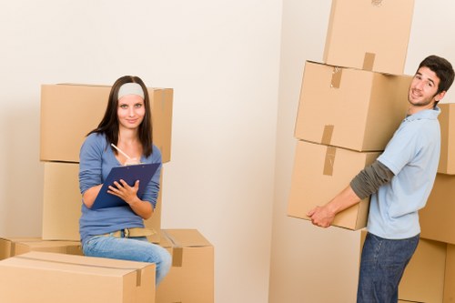 Checklist and packing materials used for organised office removals in St Johns Wood