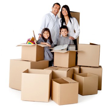 Packing materials and furniture protection used for a move in St Johns Wood